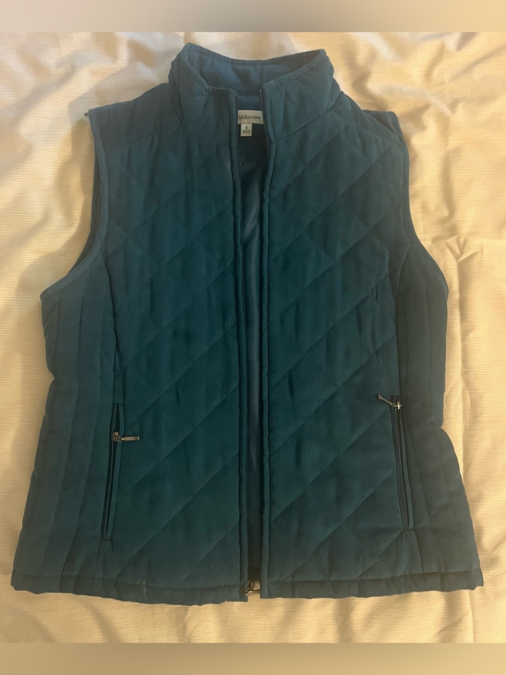 Croft & Barrow Women's Quilted Teal Vest Size S
